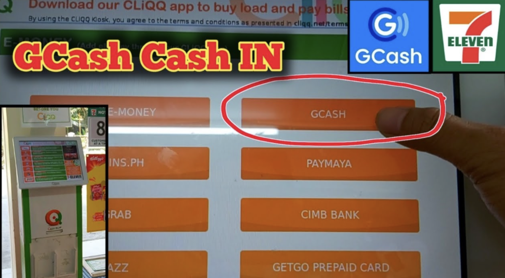 How to cash out gcash in 7/11